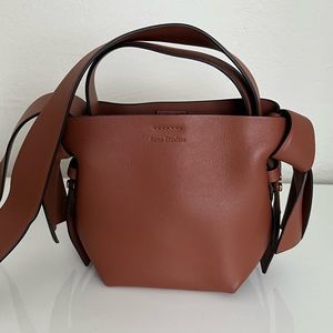 Almost Brand New Acne Studios Brown Leather Musubi Micro Bag